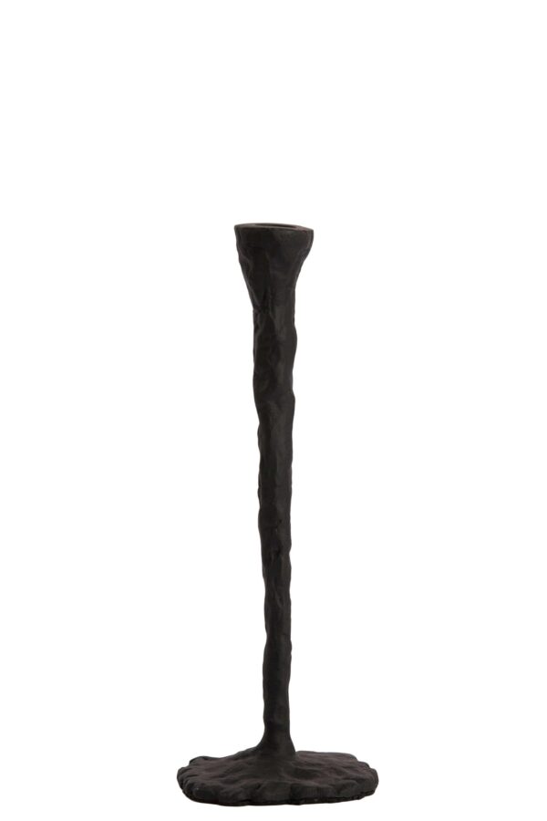 Kandelaar zwart- medium 11x30,5 cm