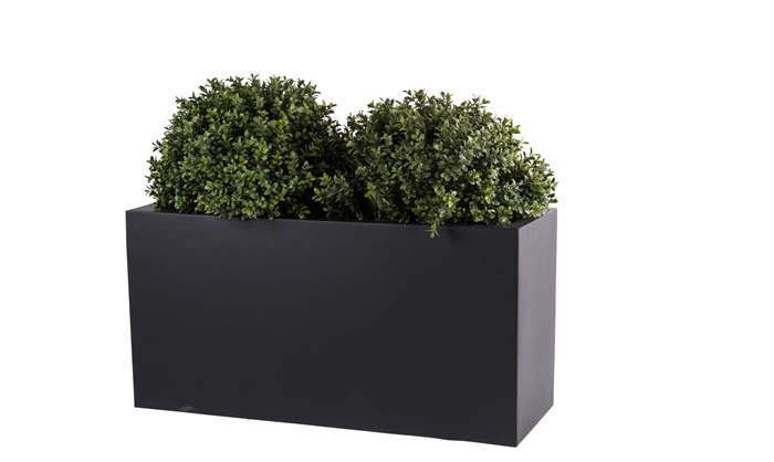Plantenbak Indy zwart breedte 80 cm VTW